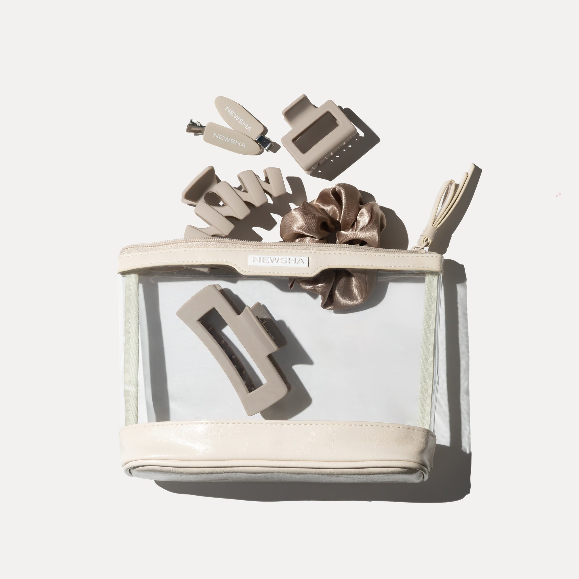 Hair Accessories Set Beige | 5er